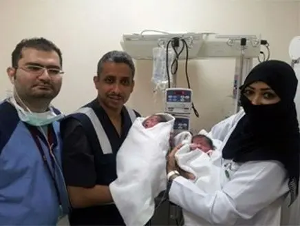 (تصویر) وضع حمل یک زن در صفا و مروه