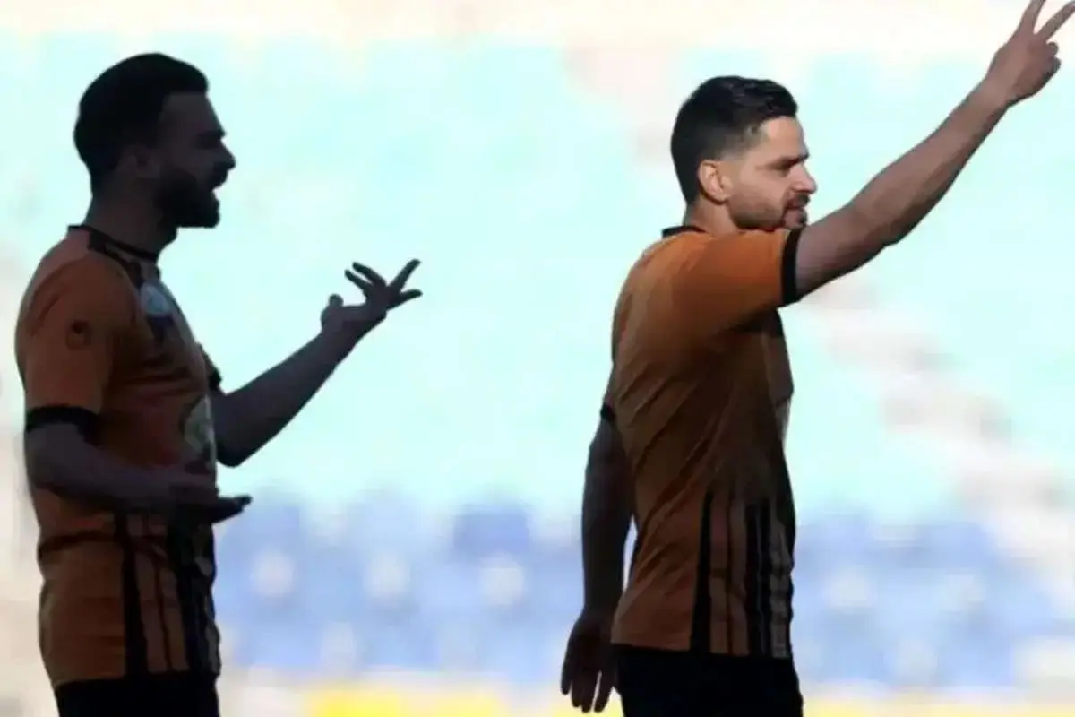 کمال کامیابی نیا، بازیکن سابق پرسپولیس در تجمع مردمی