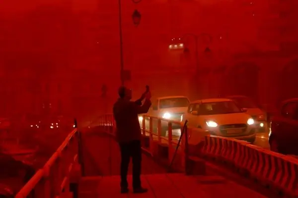 تصاویر؛ جزیره کرت نارنجی شد