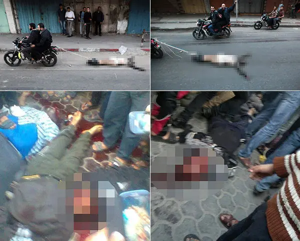 (تصاویر+18) مجازات جاسوسان اسرائیل در غزه