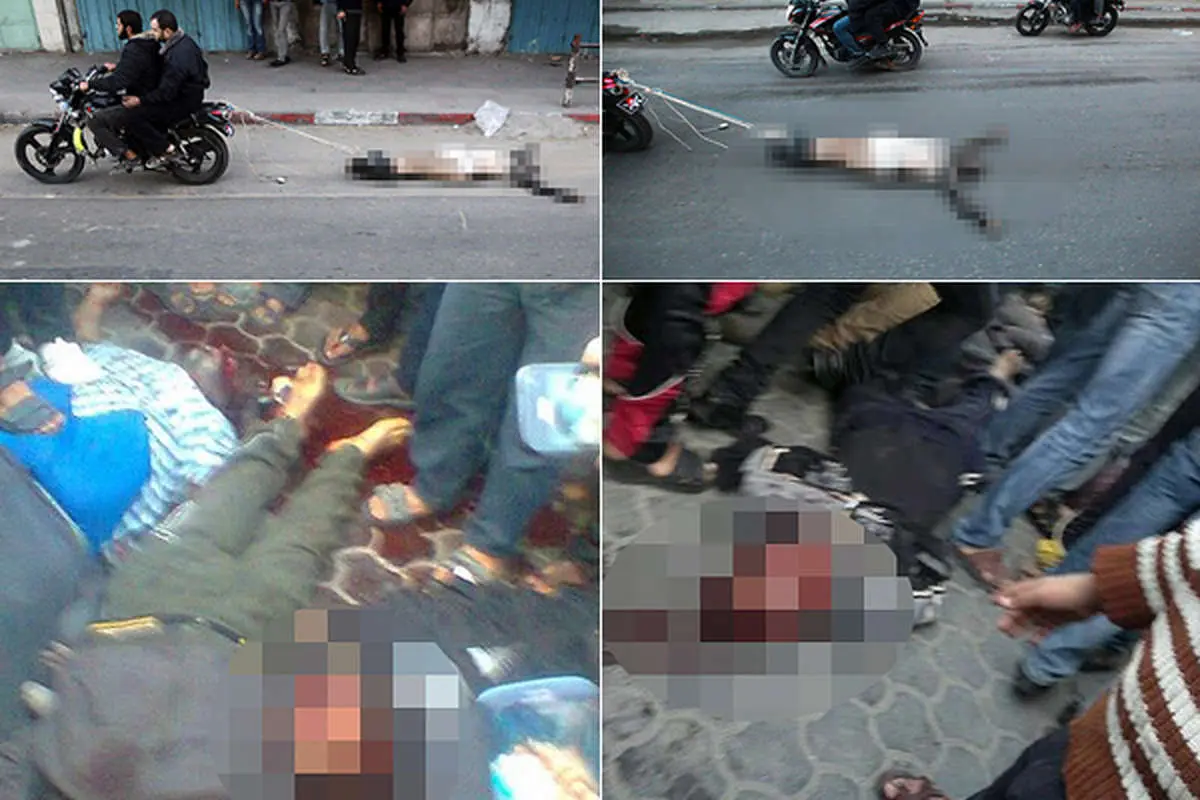 (تصاویر+18) مجازات جاسوسان اسرائیل در غزه