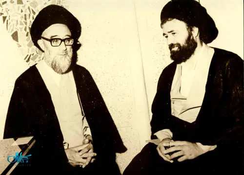 (تصویر) حاج احمد خمینی و آیت الله قاضی طباطبایی