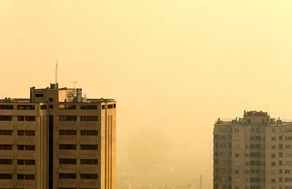 (تصاویر) آلودگی هوای تهران در وضعیت هشدار