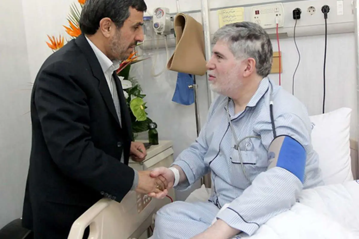 (تصاویر) عیادت احمدی نژاد از جوانفکر