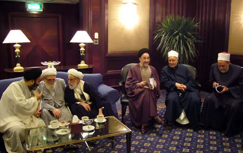 (تصویر) آیت‌الله جنتی و سید محمدخاتمی در سفر به مصر