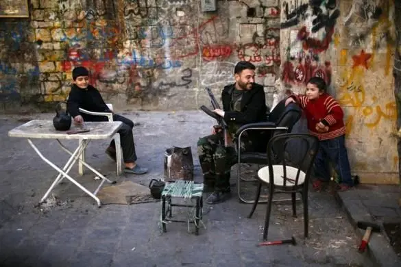 (تصاویر) حلب؛ جبهه جنگ با معارضین