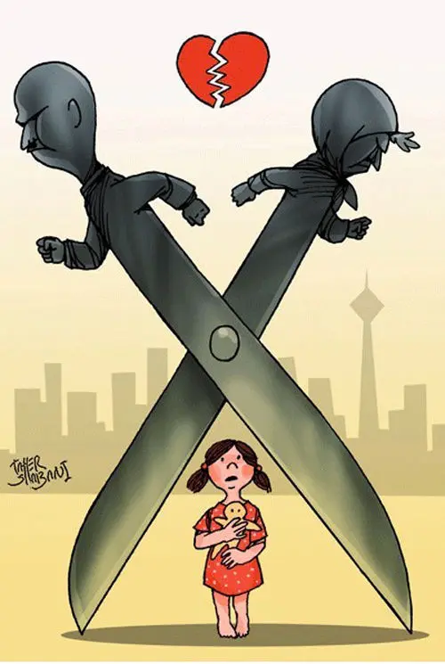 (کاریکاتور) تهران رتبه اول طلاق در کشور!