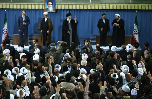 (تصاویر) دیدار مسئولان نظام و میهمانان خارجی با رهبر انقلاب