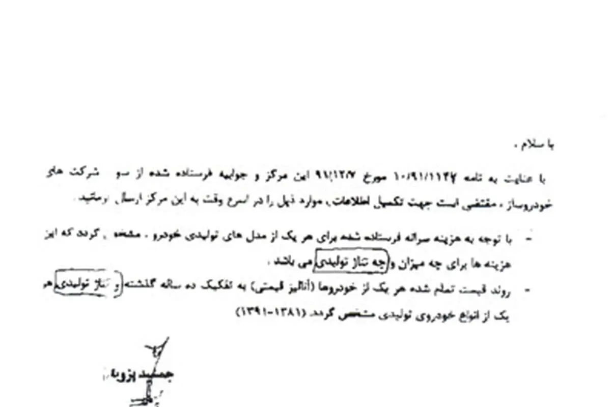 "خودرو کیلویی چند" نامهنگاری شد
