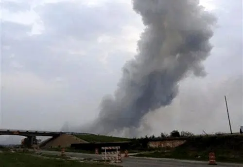 اولین تصاویر منتشر شده از انفجار تگزاس