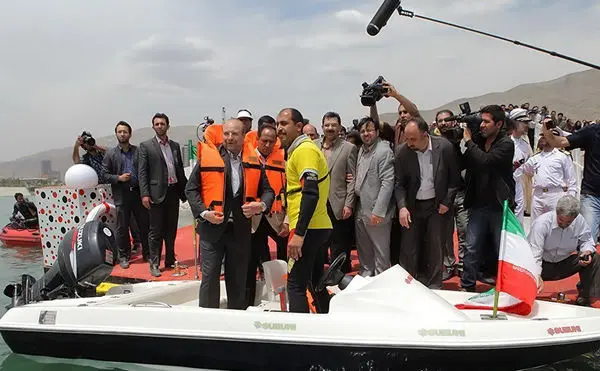 (تصاویر) جت‌اسکی سواری قالیباف