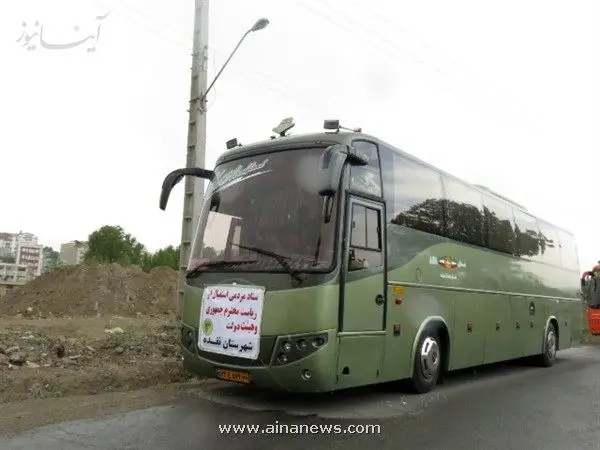 (تصویر) پشت‌پرده استقبال از احمدی‌نژاد در ارومیه