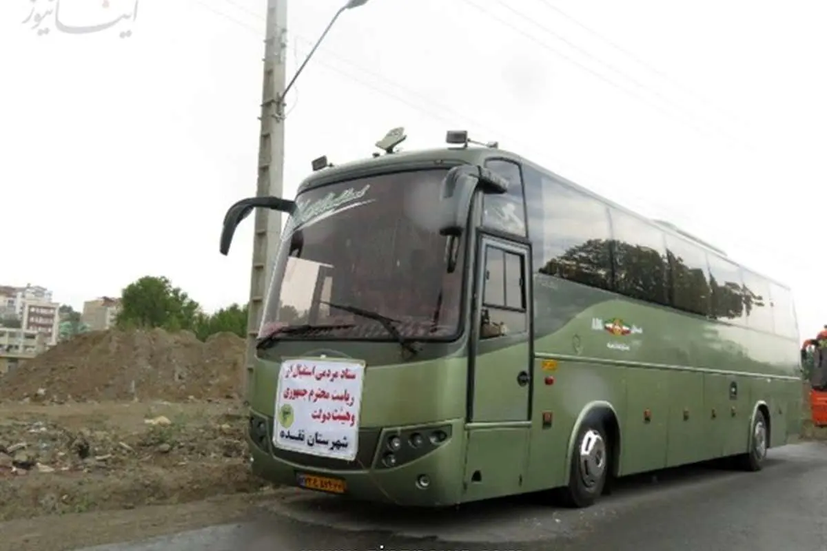(تصویر) پشتپرده استقبال از احمدینژاد در ارومیه