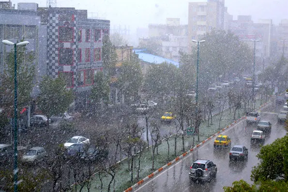 (تصویر) بارش برف اردبیل را سفیدپوش کرد