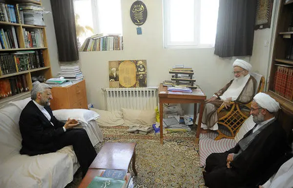 (تصاویر) علمایی که جلیلی را به حضور پذیرفتند
