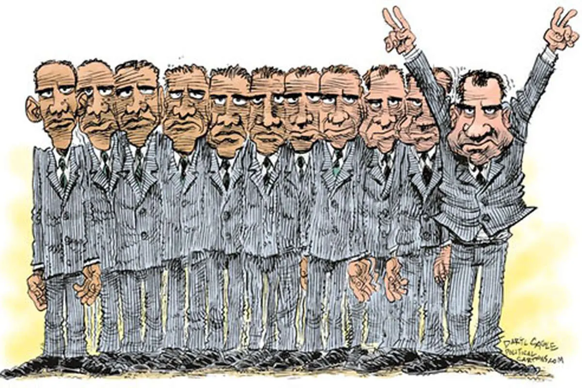 (کاریکاتور) تغییرات رییسجمهور آزادیخواه!