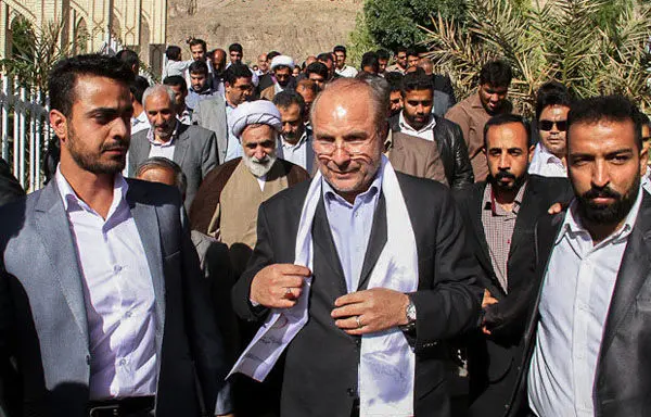 (تصاویر) استقبال کرمانی‌ها از قالیباف