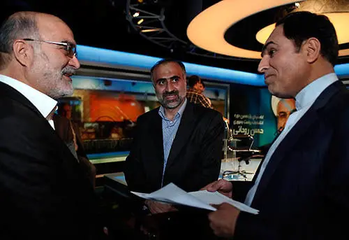 (تصاویر) حواشی حضور روحانی در تلوزیون