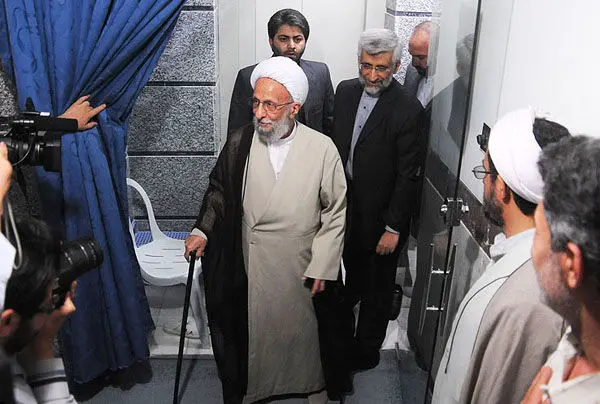 (تصاویر) دیدار انتخاباتی جلیلی و آیت‌الله‌مصباح