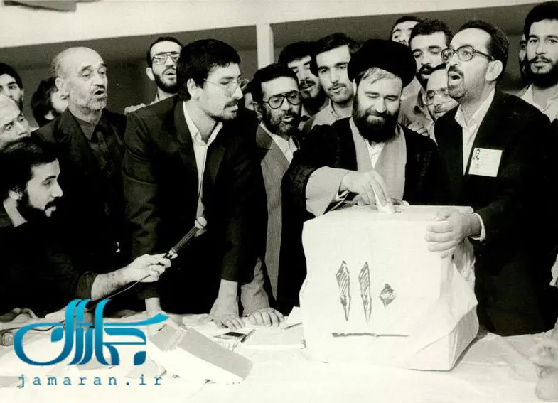 (تصاویر) سید احمد خمینی پای صندوق رای