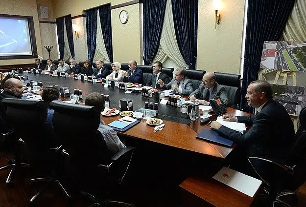 (تصویر) دیدار اردوغان با رهبران معترضان
