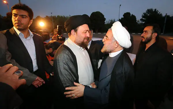 (تصاویر) حسن روحانی در مرقد امام(ره)