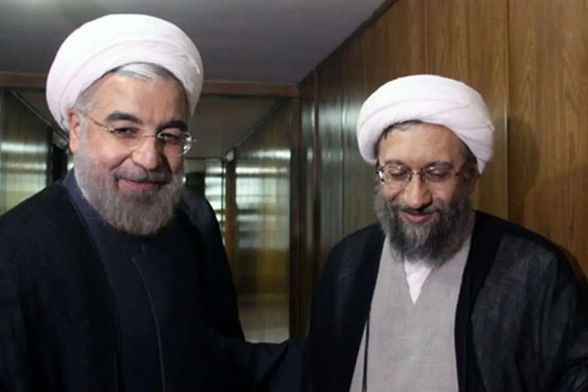 (تصاویر) آملی لاریجانی با روحانی دیدار کرد