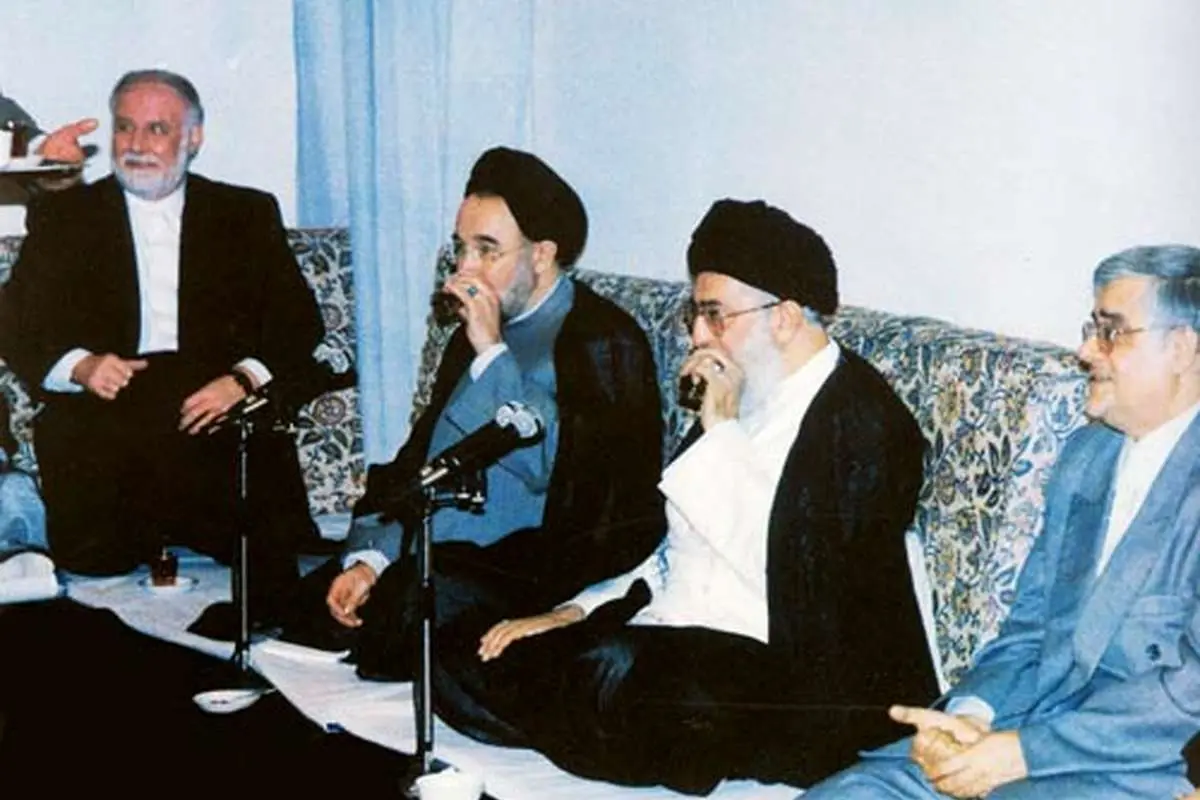 (تصویر) خاتمی، عارف و حبیبی در دیدار با رهبرانقلاب