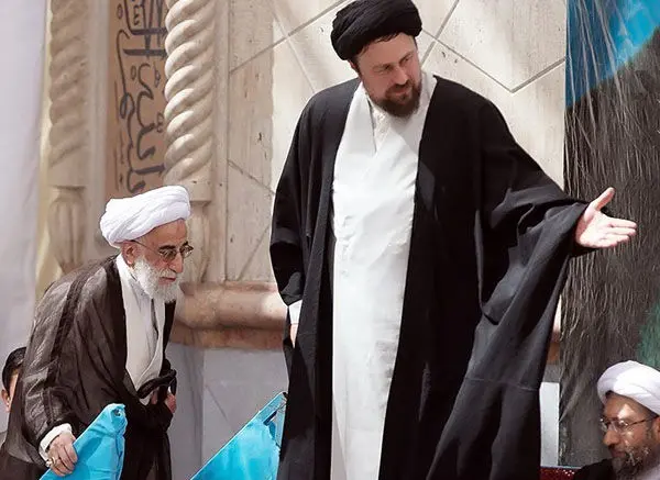 (تصاویر) مواجهۀ آیت الله جنتی و هاشمی