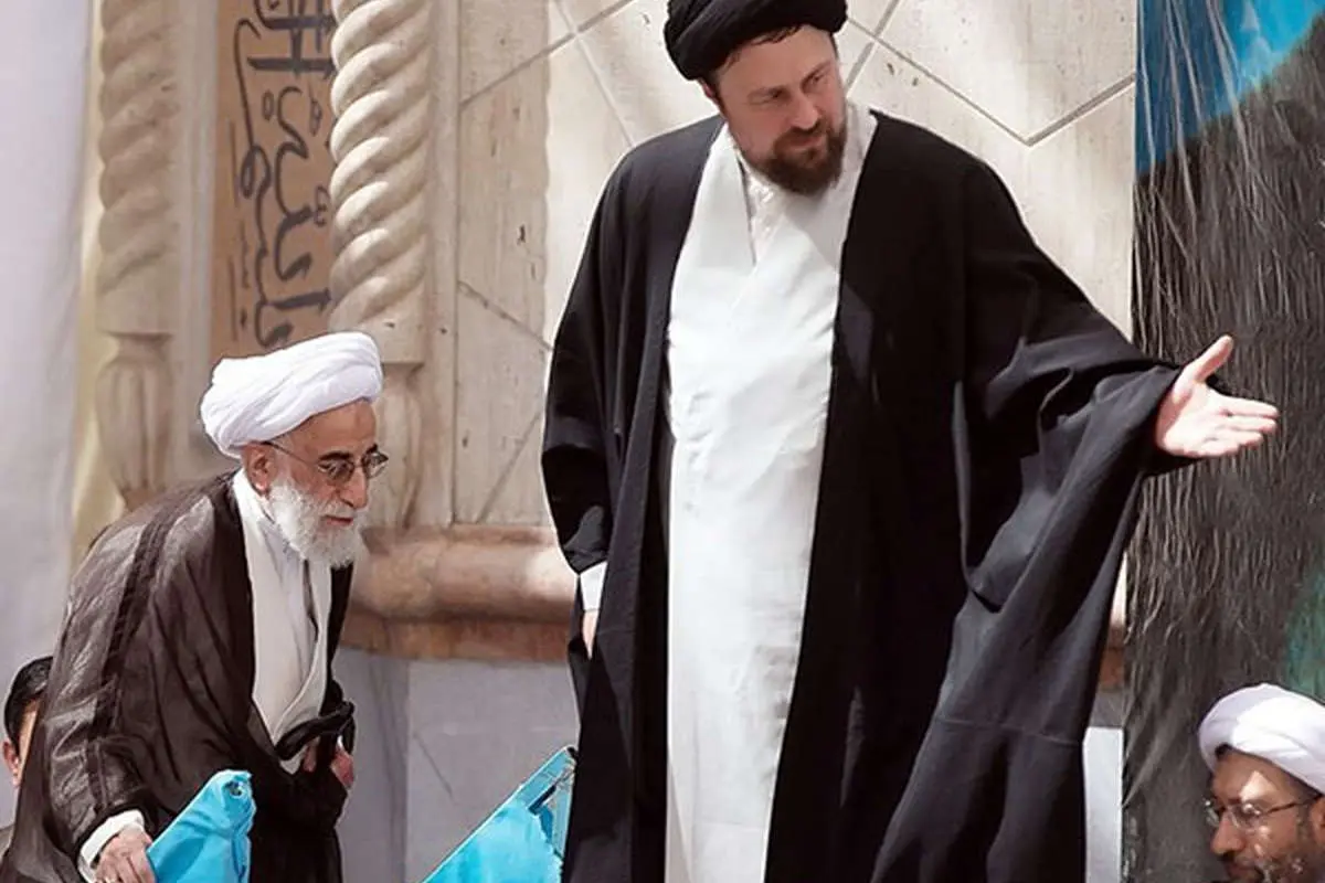 (تصاویر) مواجهۀ آیت الله جنتی و هاشمی