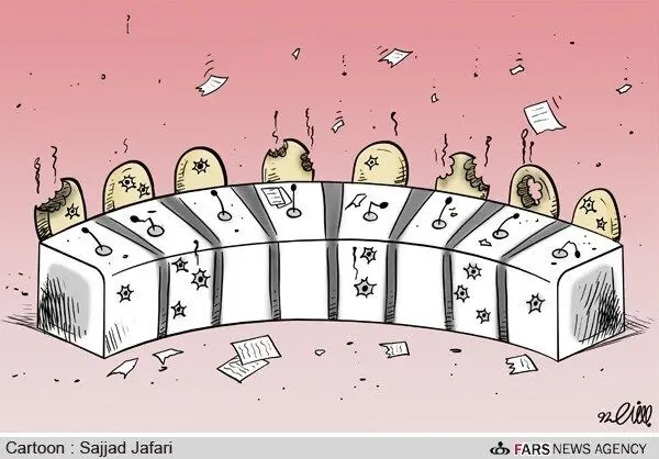 (کاریکاتور) مناظره داغ انتخاباتی!