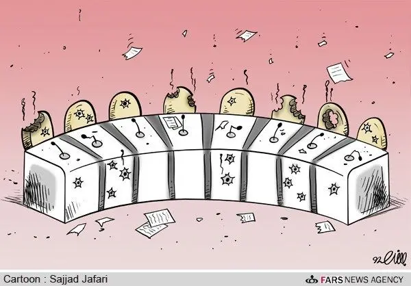 (کاریکاتور) مناظره داغ انتخاباتی!
