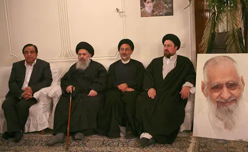 (تصاویر) یادگارامام(ره) در بیت آیت‌الله طاهری