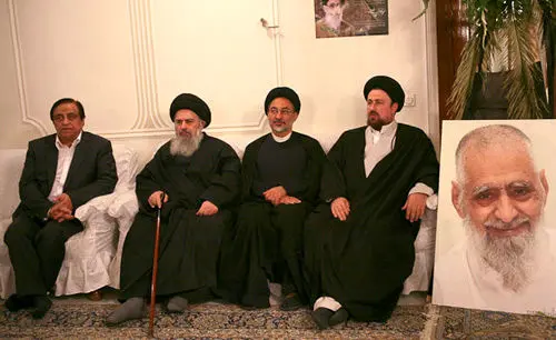 (تصاویر) یادگارامام(ره) در بیت آیت‌الله طاهری