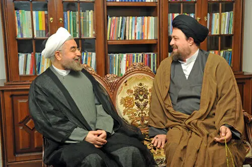 (تصویر) سیدحسن خمینی با روحانی دیدار کرد