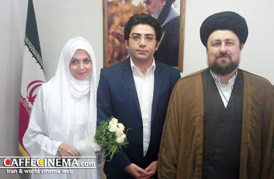 (تصویر) عقد دو مجری مشهور توسط سید حسن خمینی