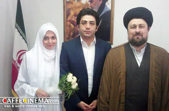 (تصویر) عقد دو مجری مشهور توسط سید حسن خمینی