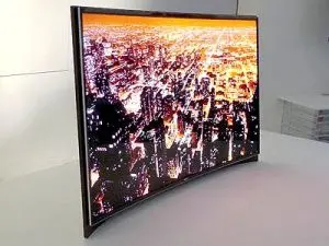 تلویزیون OLED خمیده و بزرگ+ (تصویر)