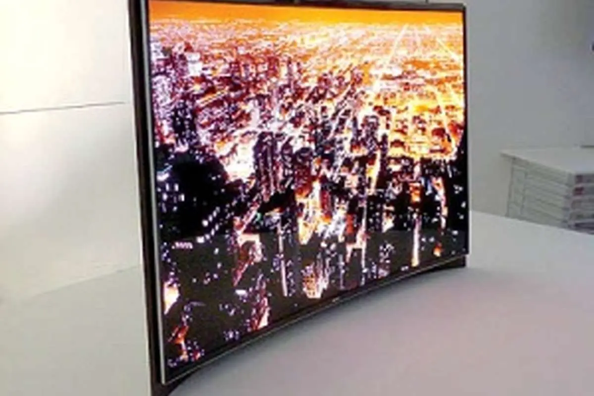 تلویزیون OLED خمیده و بزرگ+ (تصویر)