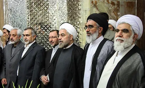 (تصاویر) سفر حسن روحانی به قم