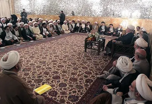 (تصاویر) دیدار روحانیون مشهد با هاشمی