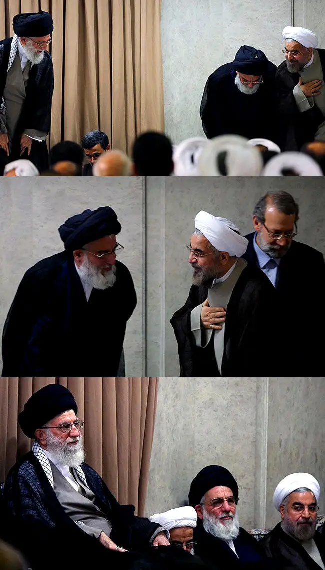 دیدار مقام معظم رهبری با مسؤولان، حضور پررنگ‌تر خاتمی در مراسم مختلف، چشم و هم‌چشمی...