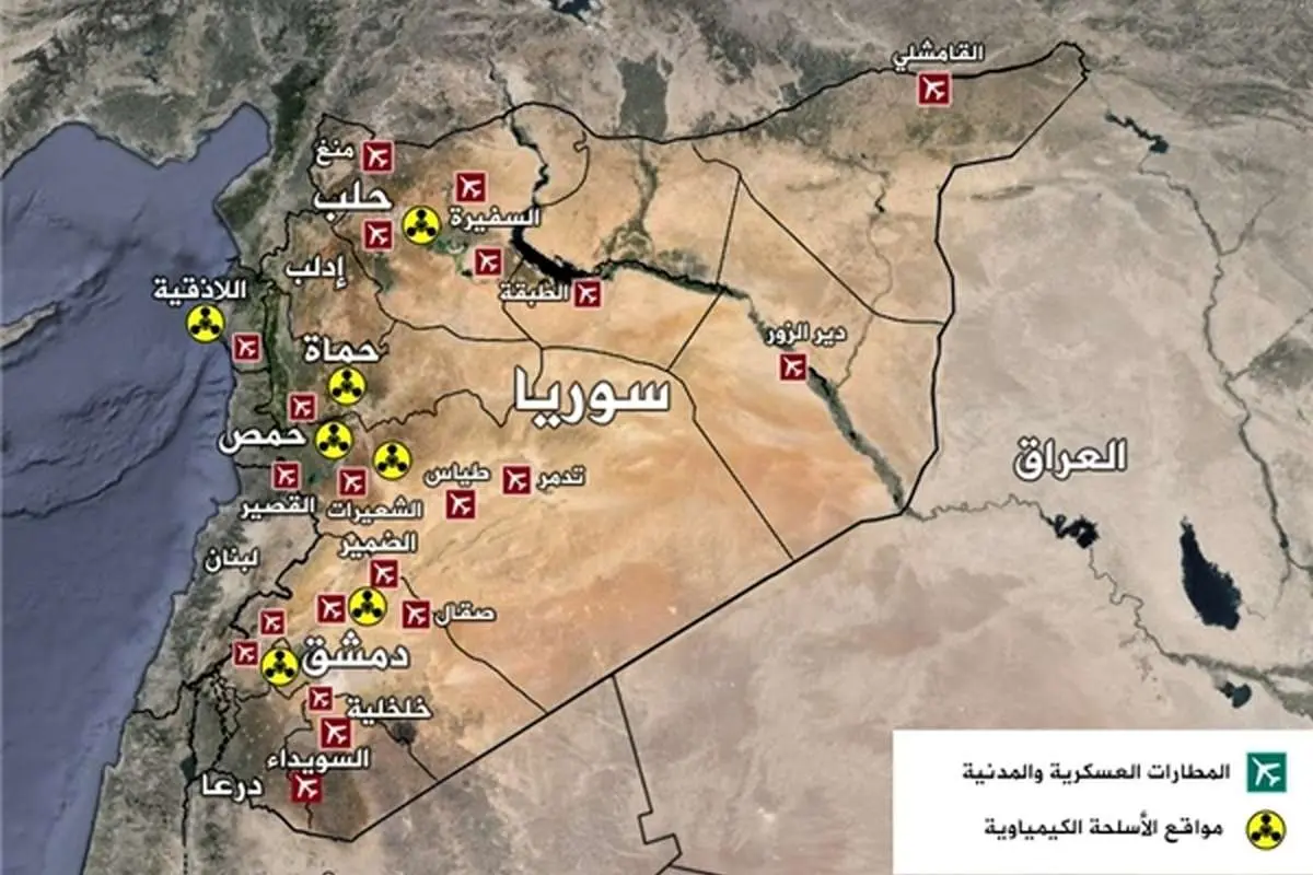 (تصویر) اهداف احتمالی آمریکا در خاک سوریه