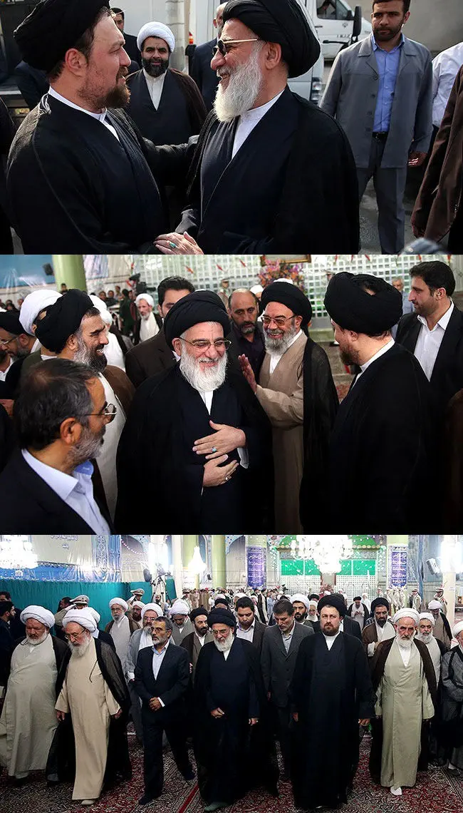سیدحسن خمینی در مراسم سالگرد آیت‌الله طالقانی، خاتمی در خانه شهید، تشییع شهدا، تقدیر...