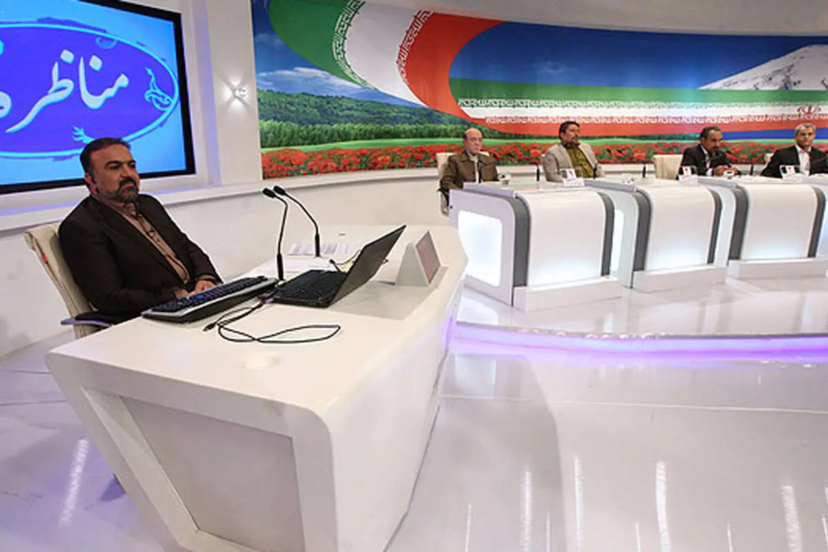 (تصاویر) پشت صحنه مناظره تلوزیونی