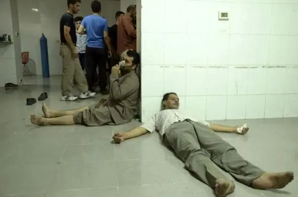 (تصاویر) حمله شمیایی به حومه دمشق