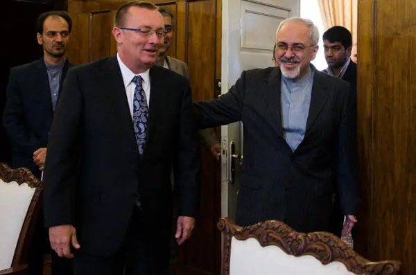 (تصاویر) دیدار ظریف با دیپلمات‌ارشد‌ امریکایی