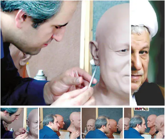 (تصویر) مراحل ساخت مجسمه هاشمی