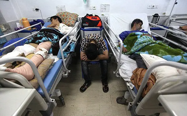(تصاویر) مصدومان سانحه اتوبوس مشهد-آمل