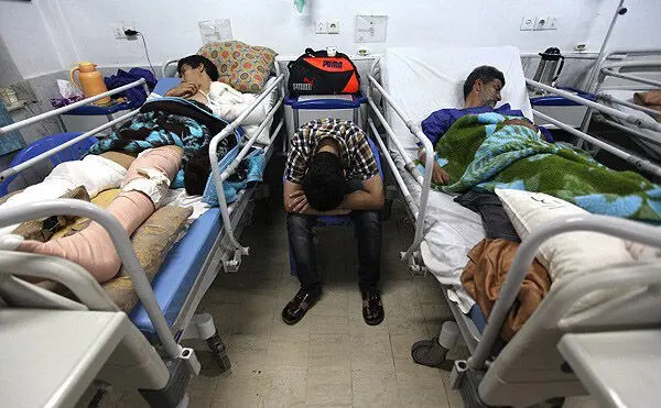 (تصاویر) مصدومان سانحه اتوبوس مشهد-آمل